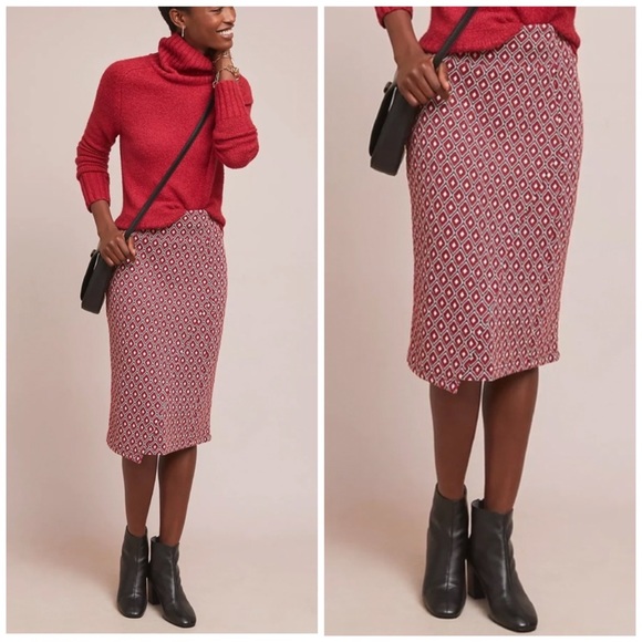 Anthropologie Dresses & Skirts - Anthropologie Maeve Wiles Pencil Skirt Large NWT